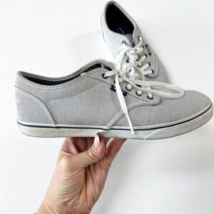 Vans Original Blue and White Stripped Boat Sneakers